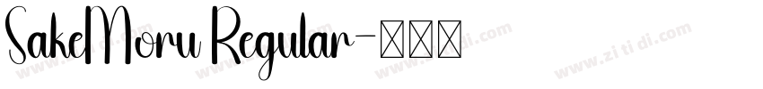 SakeMoru Regular字体转换